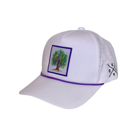 Mardi Gras- 5 panel Curved bill